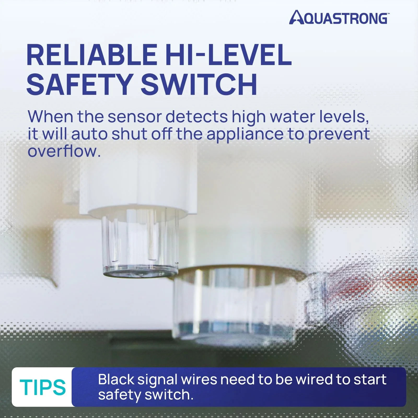 AQUASTRONG CDS320TU 1/38 HP 85 GPH HVAC Condensate Pump with 19.7ft Tubing, 115V