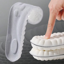 1/2/4Pairs Latex Sport Insoles Soft High Elasticity Shoe Pads Orthotic Breathabl