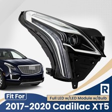 Full LED Headlight For 2017-2020 Cadillac XT5 Projector w/Module Right Passenger