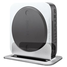 IFCASE Mac mini Vertical Stand, Aluminum Desktop Stand Holder Silver