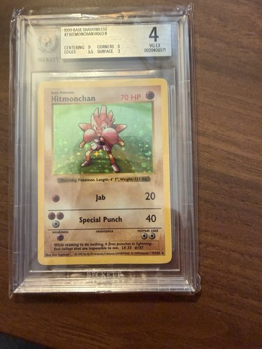 Hitmonchan (Shadowless) graded BGS 4 for sale on eBay