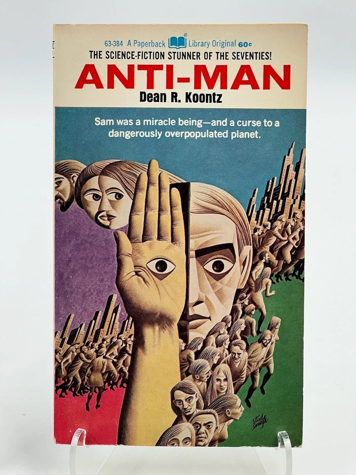 Anti-Man, Dean Koontz, PB Paperback Library 1st Ed 7/70 Foto 2 de 4