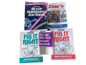 Lot of 5 Vintage Bicycle Service & Maintenance Manuals. 1980’s-90’s