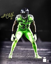 Kam Chancellor Signed 16x20 Photo Seattle Seahawks Color Rush Spotlight MCS Holo