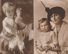 2xAK.-Prinzessin August Wilhelm von Preussen mit ihrem Söhnchen