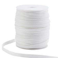 55 Yards White Replacement Drawstring 0.4 Inch Flat Cord For Hoodies