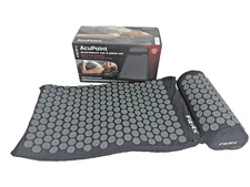 FitRx AcuPoint Acupressure Mat Pillow Set Massage Pain Relief Foam Carry Bag