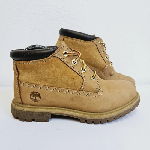 Timberland Nellie Chukka stivaletti donna taglia UK 4 5 marrone grano impermeabili