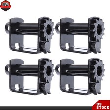 4 Pack Steel Trailer Winch Low Profile Sliding Double L-shaped 5.5h 5500lbs