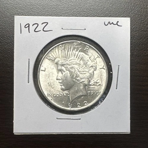1922 PEACE SILVER DOLLAR! NICE UNC Coin!