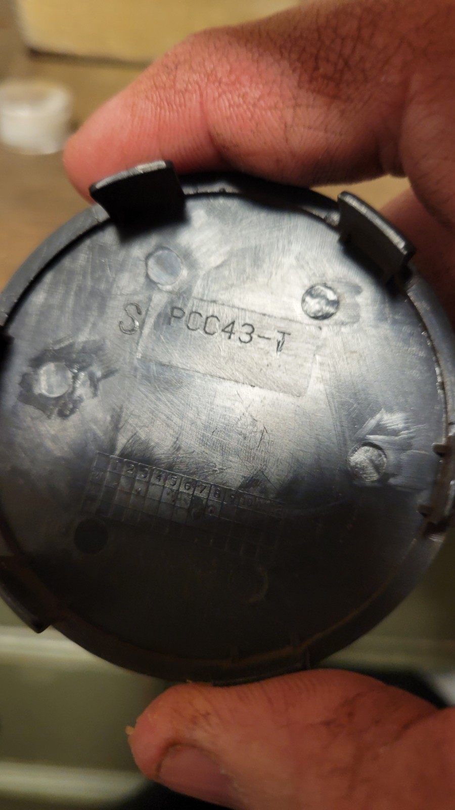 TSW Wheels PCC43-1 . Custom SATIN / MATTE BLACK Center Cap