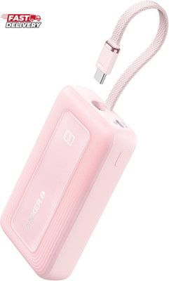 Anker Portable Charger, 10,000Mah 30W Power Bank, USB-C in and Out Fast Charging