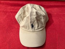 Polo Ralph Lauren khaki tan Cotton Baseball Cap Embroidered Polo Player Logo
