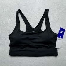 JoyLab Athletic Sports Bra Black Medium NWT Moisture Wicking Stretch Activewear