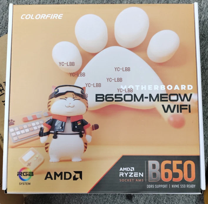 COLORFIRE B650M-MEOW WIFI DDR5 Motherboard - Image 3 of 4