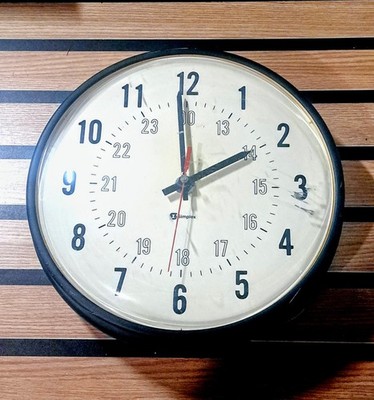 Vtg 13''SIMPLEX Electronic Wall Clocks 120V Mod# 6310, 9190,9075 Working Tested 