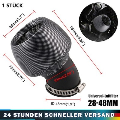 Motorrad Sport Rennen Luftfilter 48mm 42mm 35mm 28mm 150cc Roller Quad Moped