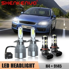 For Ford Focus 2003-2004 Combo Led Headlight H49145 Fog Lights White Kit 4pcs