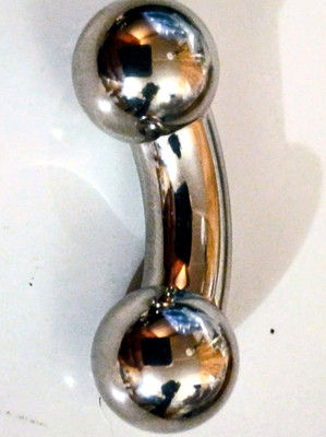 1 00g 5/8 Prince Albert Jewelry  Ampallang Bent Barbell Weight Sexy 19mm Ball