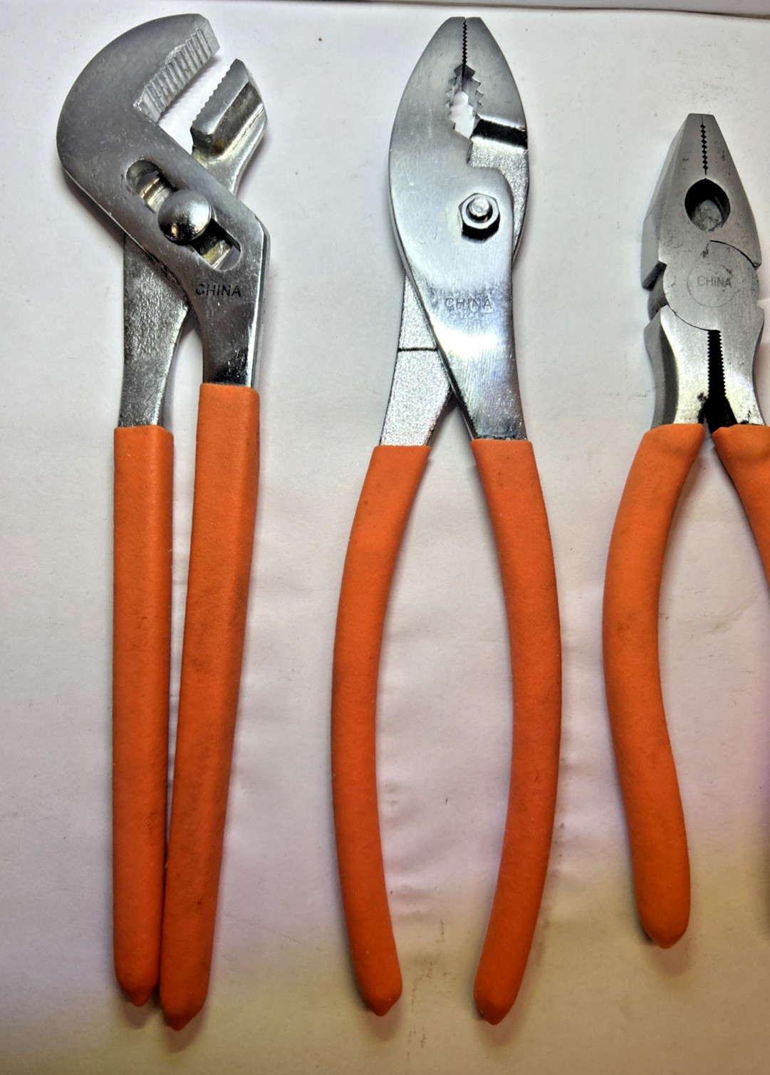 PITTSBURGH 5 pc Various Plier Set Carbon Steel Linesman Long Nose Cutter