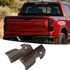 Fit For Chevy Silverado 1500 Tail Light Guard Decor Cover Smoked Black 2019-2026