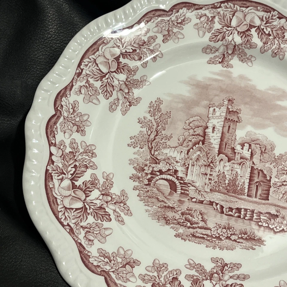 Spode Regency Ruins Dinner Plate Red Archive Collection Regency Series 10.75" - Image 4 of 4