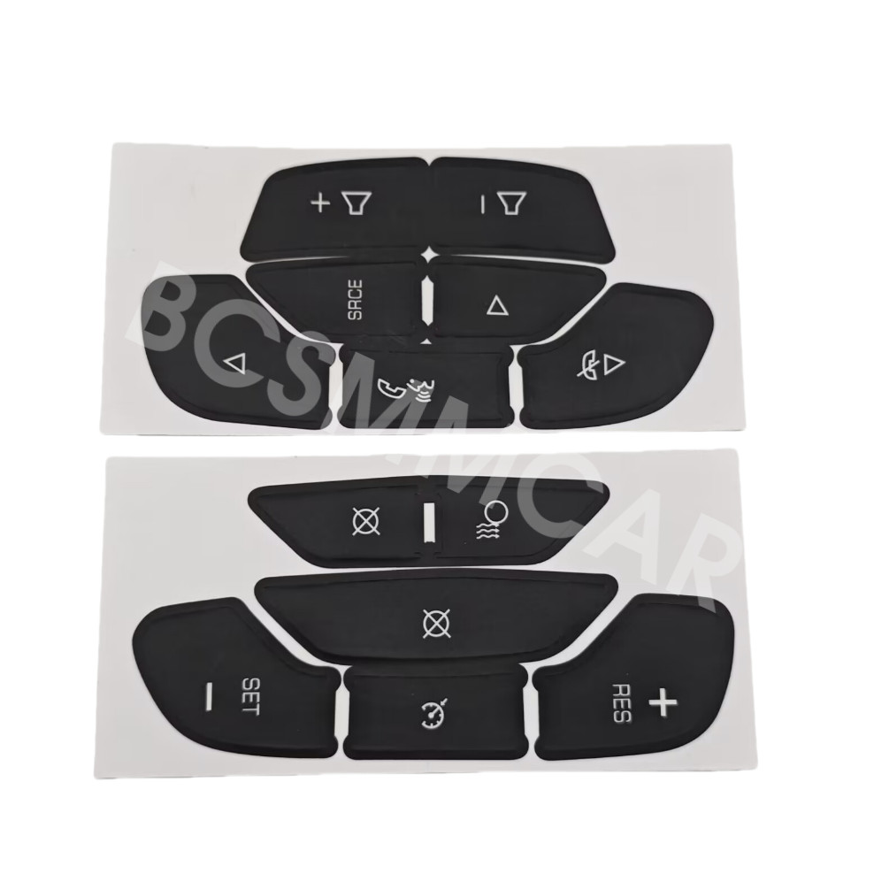 Steering Wheel Button Vinyl Decals Interior Fit For Chevrolet Tahoe 2003-2006