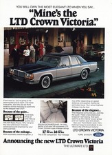 1980 Ford Ltd Crown Victoria Mines The Ltd Vintage Print Ad 1980 Ford Ltd Crown Victoria Mines The Ltd Vintage Print Ad
