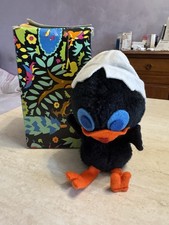 Pupazzo in panno Lenci Calimero anni 60 misura 25 cm in box da collezione