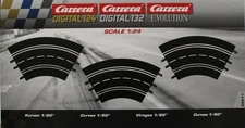 Carrera Evolution & Digital Slot Curved 1/60 Track 1:24 NIB NEW 20571 3 Pin