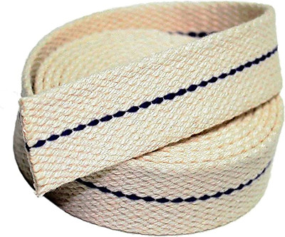 1 Inch Flat Cotton Oil Lantern or Oil Lamp Wick with Purple Stitch 6 Foot Roll