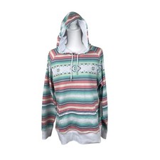 New w/tag Hooey Women's Hoody Hoodie Mesa Serape Pattern M Southwestern Aztec