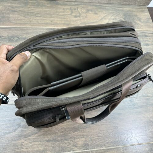 Briggs & Riley Brief Bag Brown 16” Expandable Laptop Work Carry On KB302X-18 - Picture 10 of 19