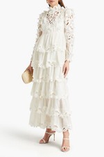 BNWT ZIMMERMANN LUMINOUS EMBROIDERED GOWN - SIZE 2/12 AU/8 US (RRP $3950)