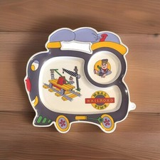 Vintage Oneida 1994 "Railroad Meal Time" Melamine Train Divided Plate Kids