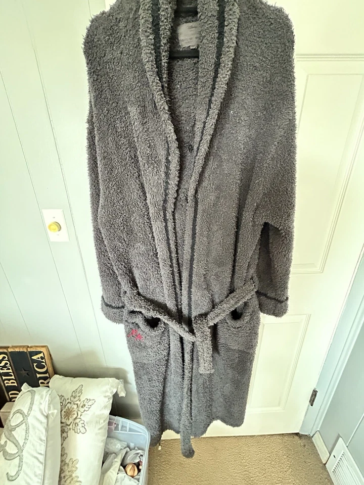 Disney Mickey Mouse Bata Talla 2 o XXL Cinturón Cálido Largo Bordado Foto 4 de 4