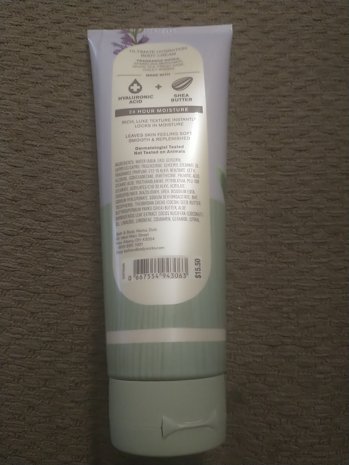 Bath And Body Works White Tea And Sage Body Body Cream 8oz New! eBay