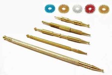 Sujok Probe Acupressure Brass Metal Diagnostic Roller Jimmys Set RingS
