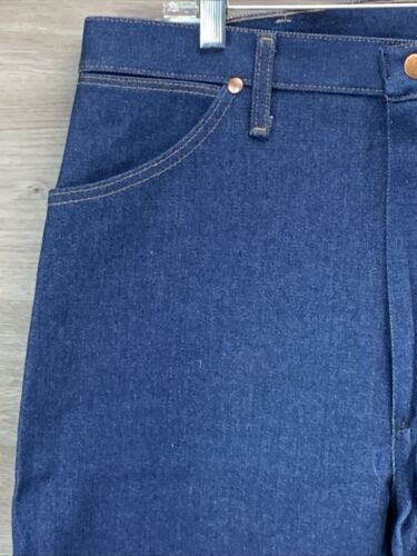 New Wrangler Cowboy Cut 13MWZ Original Fit Jeans Rigid Indigo Men's Size 36x36 - Picture 5 of 13