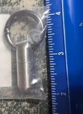 Titanium Keychain Pill Holder, Small Waterproof Pill Case Container W/Convenient