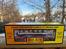 MTH BROOKLYN BREWERY NO BEER TIL BROOKLYN CUSTOM TRAILER ON FLAT CAR NEW OB NY&A