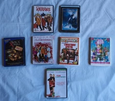 Lot of 7 Christmas DVDs, 1 Horror and 6 Family Holiday Movies