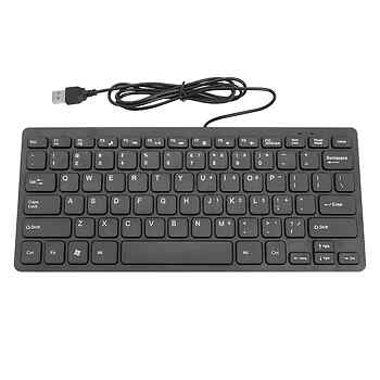 K1000 10 Zoll Ultradünne 78 Tasten Kabelgebundene Tastatur Mini USB Slim PC Tastatur Keypad
