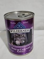 Blue Buffalo Wilderness Beef and Chicken Grill Dog Food 12.5 oz - 1 Can