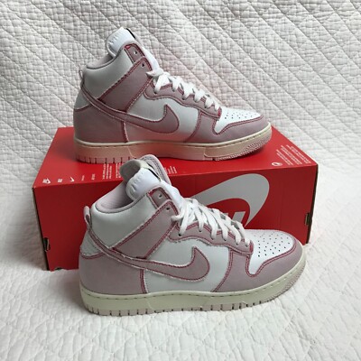 Nike Dunk HI 1985 Shoes Men's SZ 7.5 White Barely Rose DQ8799-100
