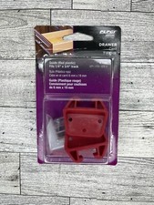 Prime Line R7082 Plastic Red Drawer Guide Kit For 1/4" x 3/4" Track Lot Of 6 