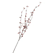 Factory Direct Craft Frosted Burgundy Artificial Berry Spray