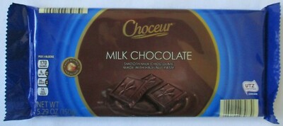 CHOCEUR MILK CHOCOLATE WITH HAZELNUT PASTE 5.29-OZ BAR