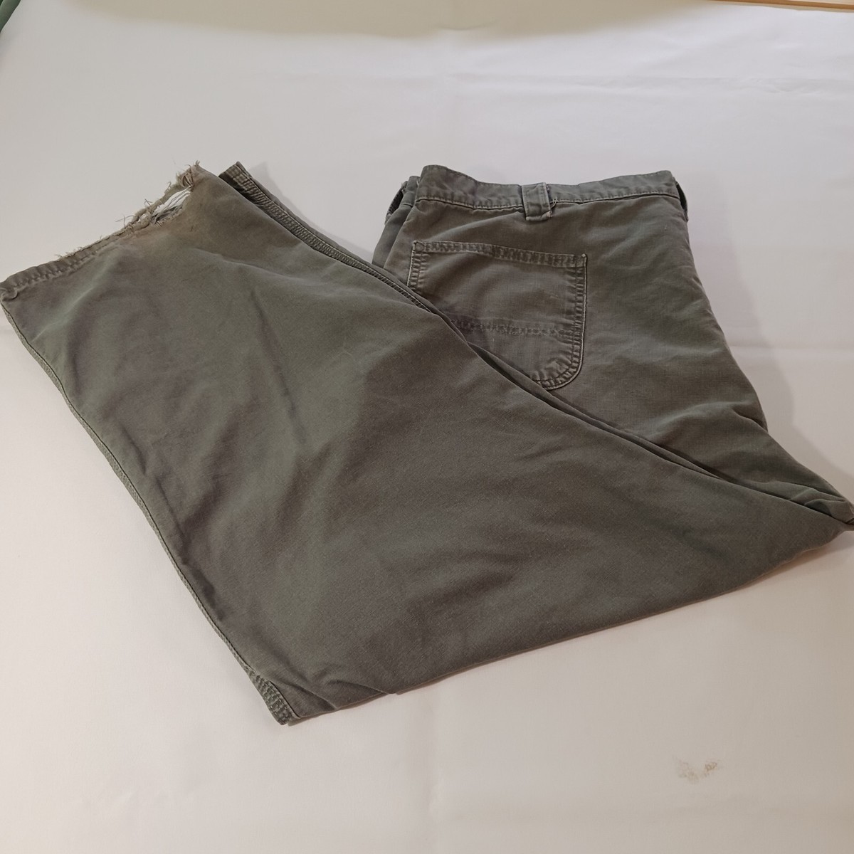 Carhartt B151 FAT Dungaree Fit Men's 46×30 Gray Cargo Carpenter