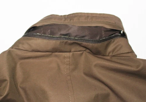 NWOT Luciano Barbera Jacket LARGE L 46 EU 56 Brown Cotton Nylon Car Coat $1695 image 6